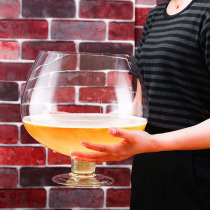 Huge large large large glass large large capacity beer glass large red glass glass glass hero glass