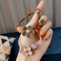 Korean Hairband ins cute girl Net red small rubber band tie hair rope holster simple headdress flower head rope