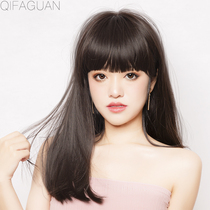  Light long hair piece one-piece wig Female long hair head hair replacement without trace invisible natural full head long straight hair realistic