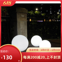 LED luminous round ball lamp Seven color charging spherical light outdoor downhill lamp waterproof swimming pool courtyard grass terrace lamp