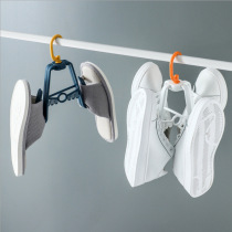 Multifunctional drying shoe rack drying towel socks shoelace adhesive hook household one hanging four rotating shoe rack windproof drying rack