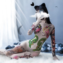 Sex stockings underwear blood drops slim tear flirting sexy and hot