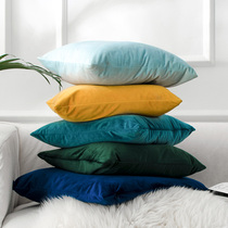 Velvet pillow Living room cushion Bedroom bedside backrest Sofa pillow waistrest Customizable pillow cover without core