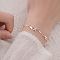 925 Sterling Silver Butterfly Bracelet Niche Design Girlfriend Hand Jewelry Female Student Sen Department Small Fresh Temperament Sweet