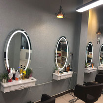 Tide shop European beauty salon mirror LED light mirror with lamp vanity mirror Wall Wall hair salon Barber Shop Net Red Mirror