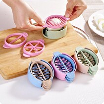 Wheat straw four-in-one egg cutting multifunctional egg splitter fancy egg cutter pine flower slicer