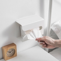 Non-perforated tissue box Storage box Multi-function car kitchen toilet Living room bedroom wall-mounted paper box