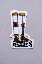 Bones skateboard skull boots paper cool personality adhesive sticker stickers 6 5 * 10cm