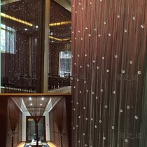 Entrance partition curtain occludes study door curtain encryption Home nail shop beauty room Crystal bead curtain door curtain