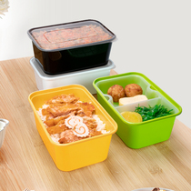 Black pineapple takeaway packing box disposable square box thick box creative disposable lunch box double lunch box fast food box