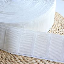 Curtain belt curtain adhesive hook cloth belt accessories four-Claw hook cloth belt thickened white cloth belt 5 meters from restricted area