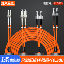 Beacon Sky Orange Telecom-grade Gigabit Multi-mode Dual-core Fiber Patch Cable SC FC ST LC Multi-mode Dual Fiber Optic Patch Extension Cable Optical Module Transceiver Optical Terminator Fusion Tailpipe Room