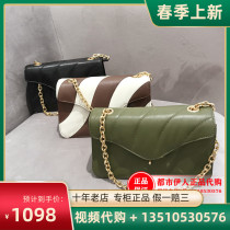 2021 Di Sanna New Womens Bag Special Cabinet Full Leather Fashion Single Shoulder Inclined Cross Chain Pack 8213012802