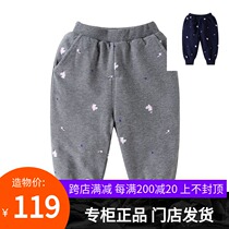Annai childrens clothing female childrens knitted cotton pants 2019 winter new padded sweatpants thickened XG946647