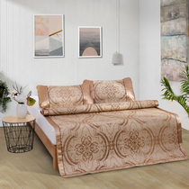Fuana Saint Flower Summer mat Ice silk mat 18 m bed folding mat 1 5 m 1 2 student dormitory single mat