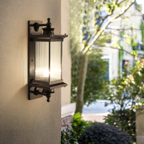 Retro outdoor wall lamp outdoor New Chinese wall lamp waterproof courtyard corridor aisle balcony terrace gate pillar lamp