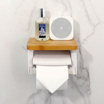 Punch-free bamboo single toilet toilet tissue rack hand paper roll machine tray toilet paper roll machine box tissue box