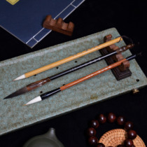 Wolf Hou brush 1 and 2 (a group of 3) Master Wenfang handwritten cursive high-end gift box