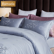 Ramada European embroidery four-piece set Pure cotton 1 5m1 8m bed sheet duvet cover brand home textile bedding