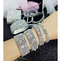  Cold wind fashion bracelet European and American full diamond wild temperament bracelet female Korean version of simple personality trendy bracelet jewelry