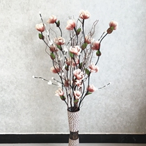 Decorative flower simulation dried flower fake flower living room floor flower arrangement dried branches home vein flower art eternal flower