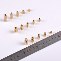 High quality special price bullet copper Texas fishing group Luya accessories counterweight drop thread cylindrical cone fishing boutique