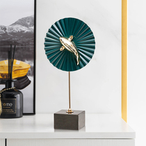 Modern light and luxurious metal fish pendulum piece TV cabinet Xuan Guan Cabinet Swing Piece Living Room Home Handicraft Giao to give a gift