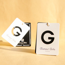 Clothing tag custom custom logo hollow label womens clothes listed two high-end custom blank paper card cake elevator clothing store design childrens clothing card high-grade