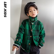 Blue Bufang childrens clothing boy woolen coat 2020 new children Korean version of woolen coat medium children winter coat