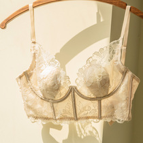 Venus Blessings sexy French underwear womens thin summer big breasts show small collars without steel ring lace bra