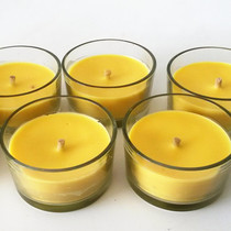 W-27 Summer candle Lemongrass oil Garden candle Windproof mosquito repellent candle Anti-mosquito glass candle Outdoor