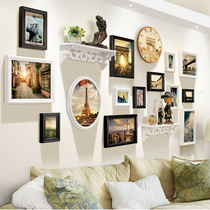  European-style photo wall Living room creative shelf hanging wall photo frame wall combination Bedroom photo frame interior decoration