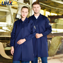 Blue coat male laboratory acid alkali work clothes can customize logo long sleeves long wear-resistant clothes for men and women