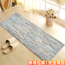 528 printed rectangular kitchen absorbent non-slip footbed bedroom bedside carpet 40 * 120cm
