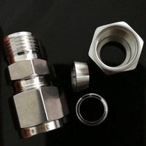 316 stainless steel ferrule through intermediate connector Φ 25 4-Φ12 7 1 inch turn 1 2 straight double ferrule