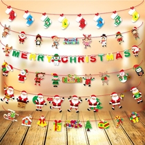 Christmas Decorations Pendant Flag Christmas Decorations Articles La Banner Shop Christmas Scene Placement Non-woven Laqi