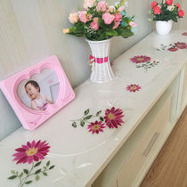 (can be set for various sizes TV cabinet table cloth table cloth) PVC soft glass table cloth waterproof crystal plate table cloth