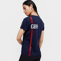  DESCENTE DISANTE British Triathlon National Team WOMENs KNITTED SHORT-SLEEVED T-SHIRT D0232RTS04A