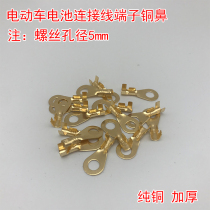 Battery Connecting Wire Terminals Wire Nose Clips Copper Nose Screw-arm Type Fiber Paper Medical Psychology