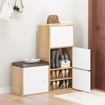 Shoe cabinet High standing Home entering door minimalist modern shoe shelf Balcony Storage with balcony storage Integrated by wall