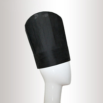 Chef hat black disposable paper hat pack 20 plant fiber chef hat adjustable kitchen paper hat