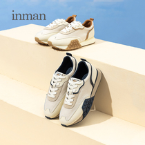 Yinman womens shoes Forrest Gun shoes womens summer new super fire retro Forrest shoes waffle shoes casual sneakers thick soles versatile