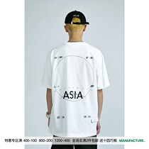 MANUFACTURE BY ATTEMPT Asia Coordinates T-shirt Short Sleeve T-shirt