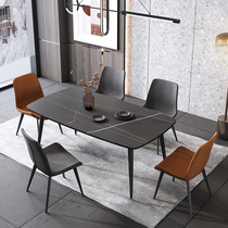 Italian Minimalist Rockboard Dining Table And Chairs Combine Small Family Modern Minimalist Guests Hall Furniture Dining Dining Table One Table Four Chairs
