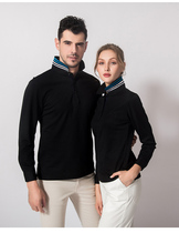 Mens T-shirt lapel collar 2021 spring new Polo shirt Paul stand collar mens tide loose size shirt