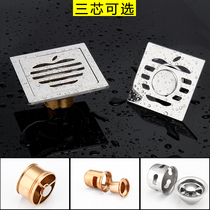304 stainless steel deodorant floor drain project toilet floor drain cover bathroom toilet washing machine floor drain thickened