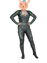 Sea King Mera Mera Superhero Cosplay Tight Clothing Zentai Suit