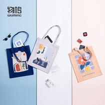 Magazine Appendix Package Nonwoven Bag Handbag Bag Canvas Shopper Bag Folded Portable Korean Shoulder Bread Pack