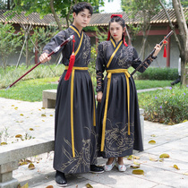 Original Longteng Hanfu male Chinese style suit Couple CP suit Ancient costume Ancient style knight scholar Martial arts style student outfit