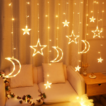 Xingmi led moon star light Net red color light Flashing light string light starry curtain room decoration Bedroom layout